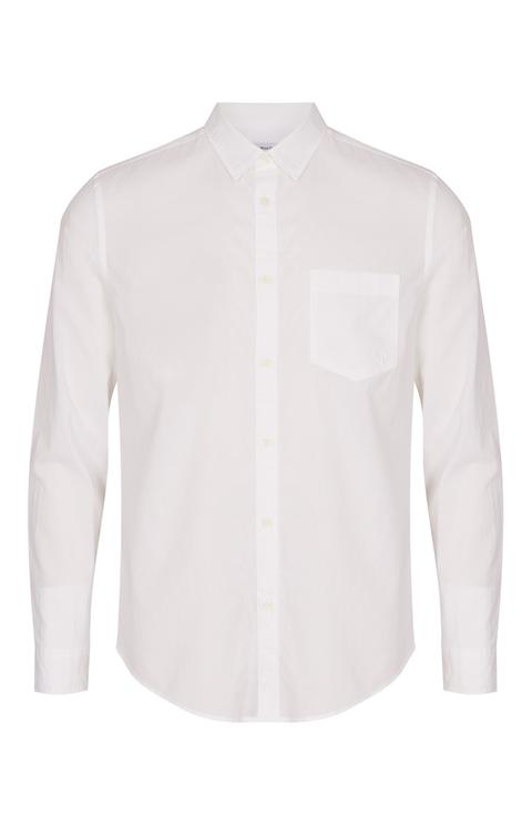 Camisa Blanca De Manga Larga