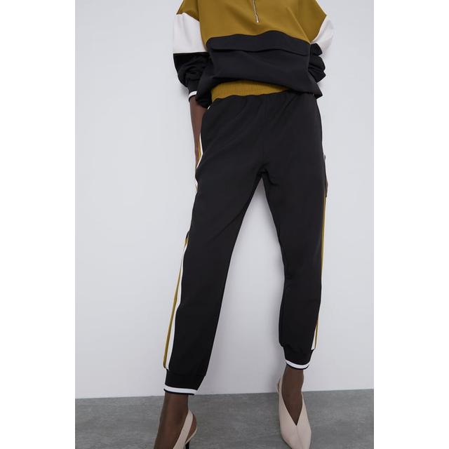 Jogging Trousers With Side Stripes from Zara on 21 Buttons