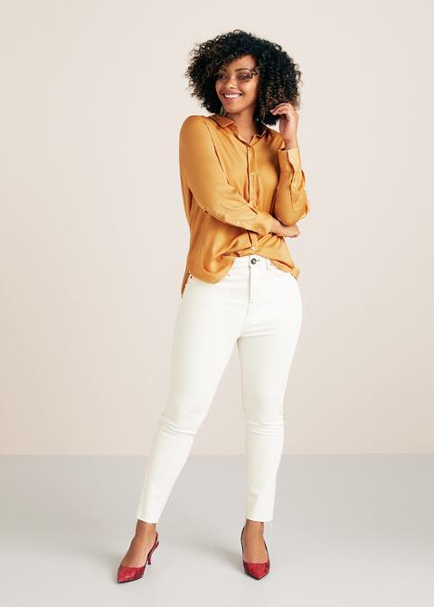 Camisa Fluida Satinada