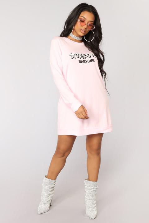 Call Me Babygirl Tunic Top - Pink