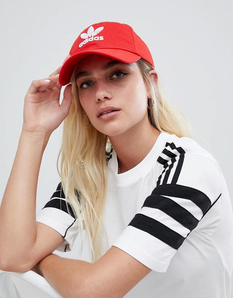 Adidas Originals - Cappellino Rosso Con Logo - Rosso