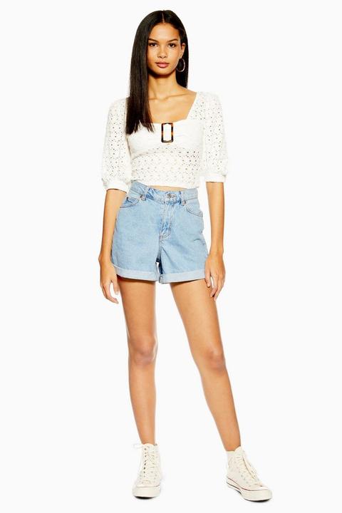 Roll Mom Denim Shorts