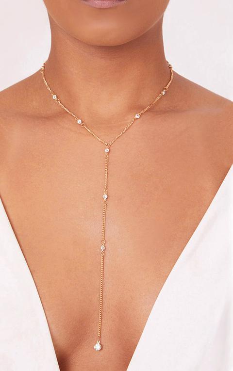 Tagan Gold Chain Drop Choker