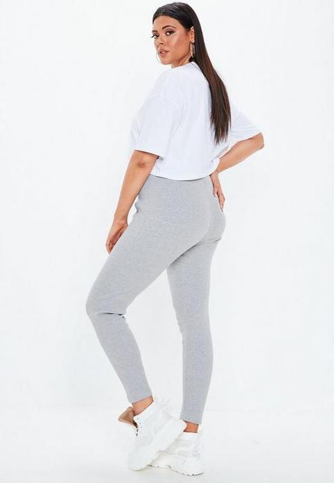 plus size grey joggers