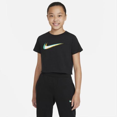 Nike Sportswear Camiseta Corta Para Baile - Niña - Negro