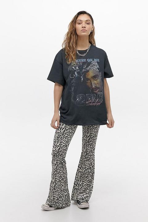 Urban Outfitters Archive Floral Velvet Flare Trousers