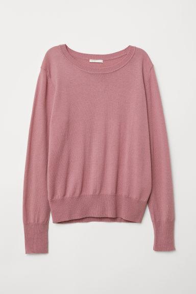 Pull En Laine Mélangée - Rose