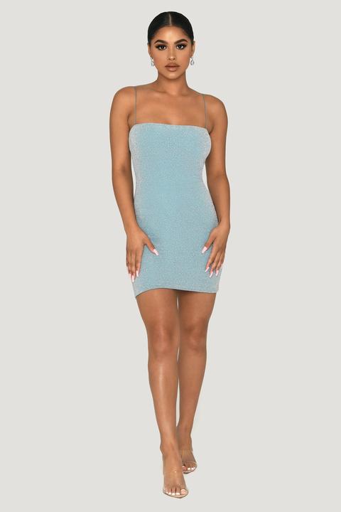 mia shimmer dress meshki