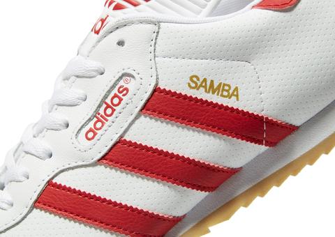 adidas originals samba super white and red