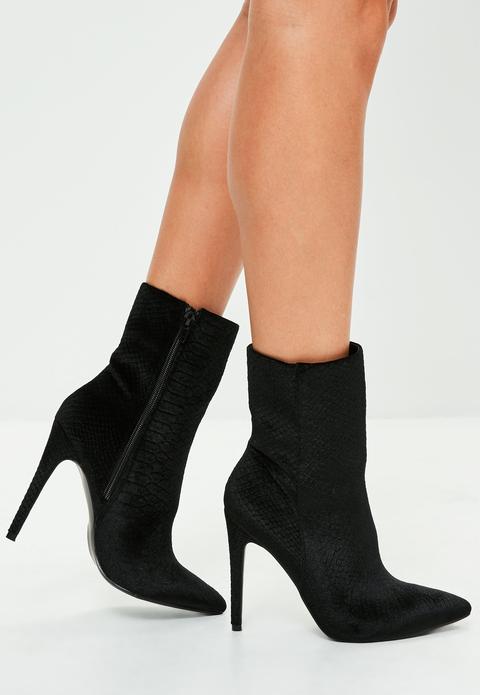 missguided black ankle boots