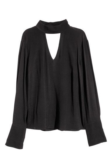 Blusa En Tejido De Crepé