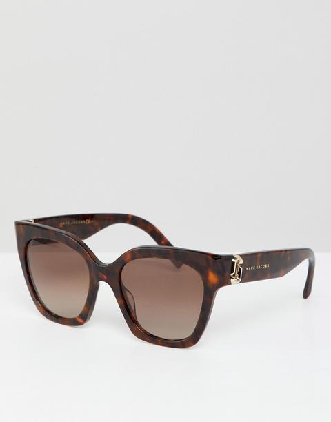 Marc Jacobs Cat Eye Sunglasses In Tort - Brown