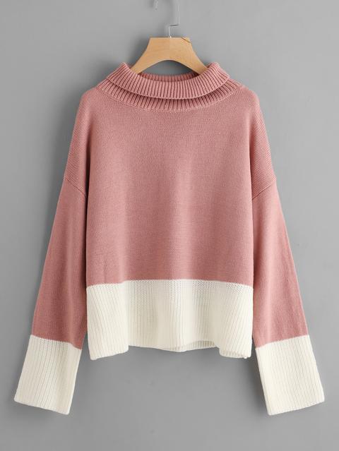 Maglione Con Collo Alto