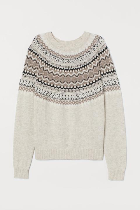 Jersey En Mezcla De Alpaca - Beis
