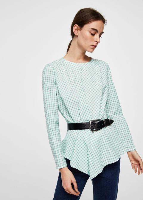 Blusa Diseño Cuadros
