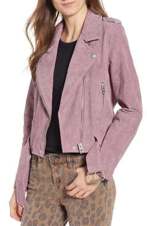 Suede Moto Jacket