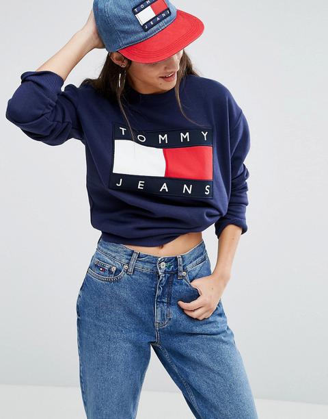 Sudadera Extragrande Con Logo De Tommy Jeans