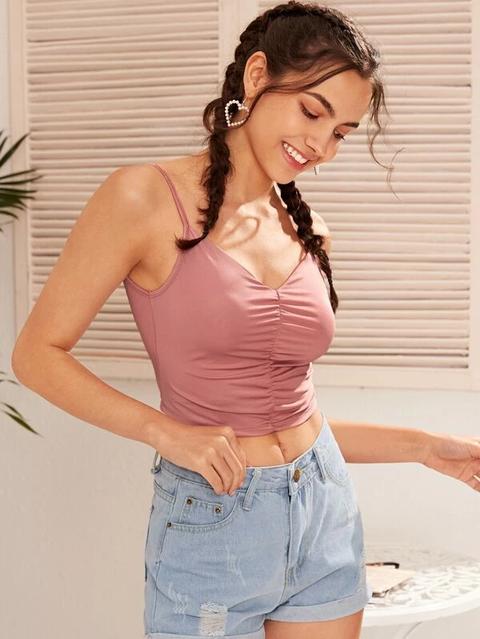 Shirred Front Cami Top