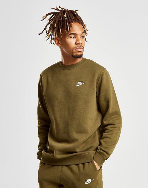 Nike Club Crew Sweatshirt, Verde