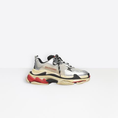 Sneaker Triple S Argento/ Nero Da Donna from Balenciaga on 21 Buttons