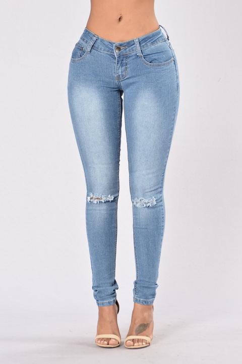 I Knees It Jeans - Medium Wash