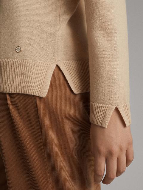 Jersey 100% Cashmere Cuello Redondo