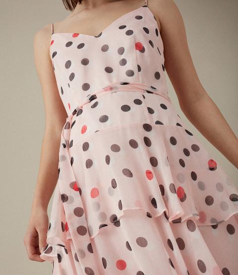 karen millen polka dot maxi dress