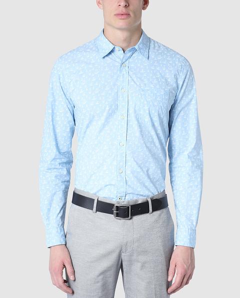 Dockers - Camisa De Hombre Slim Estampada Azul from El Corte Ingles on 21  Buttons