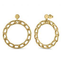 Pendientes Chain Hoop Oro