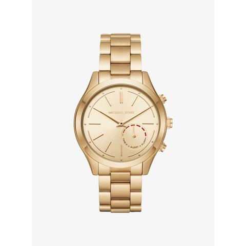 Reloj Inteligente Híbrido Runway Fino En Tono Dorado De Michael Kors Access