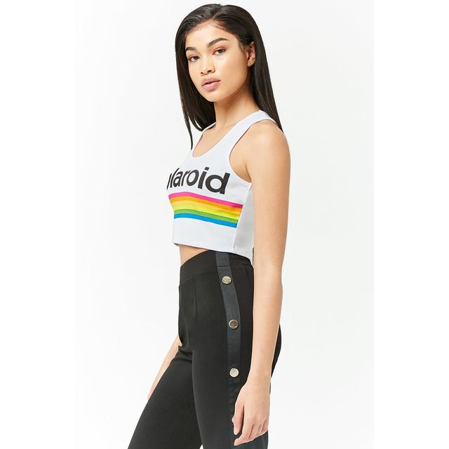 forever 21 polaroid crop top