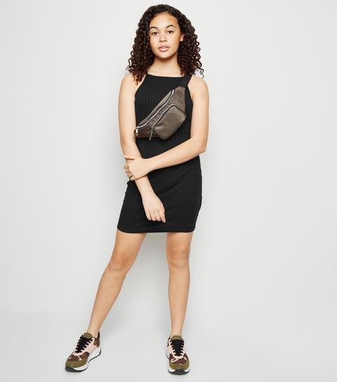 new look girls black dress