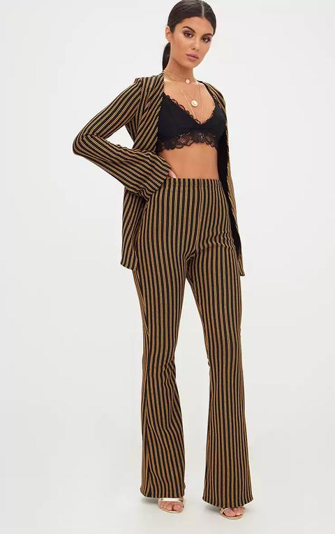 Gold Stripe Suit Trouser, Yellow