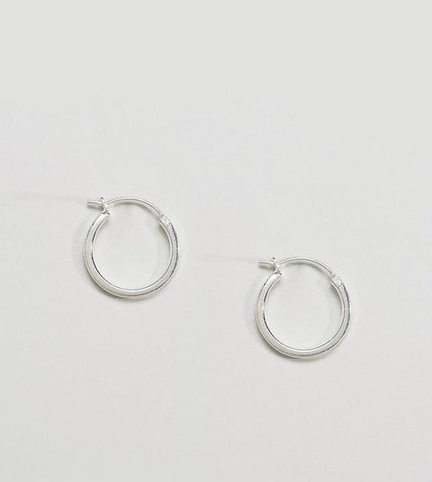 Designb London - Orecchini A Cerchio In Argento Sterling - Argento