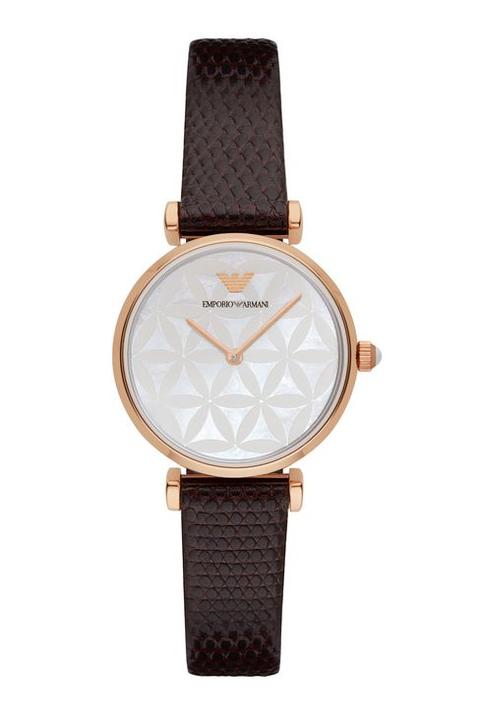 Orologio In Pelle Quadrante Madreperla Floreale