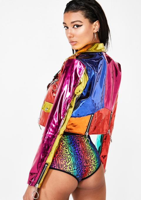 Rainbow Runner Moto Jacket