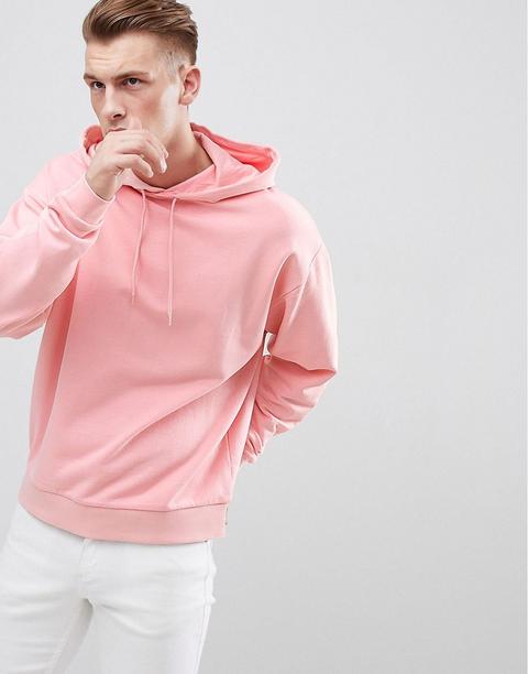 Sudadera Extragrande Con Capucha En Rosa De Asos Design