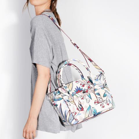 Bolso De Asa Corta Florida Print