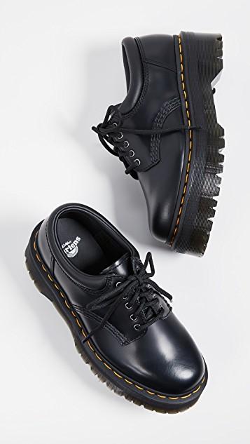 dr martens 8053 quad platform shoes in black