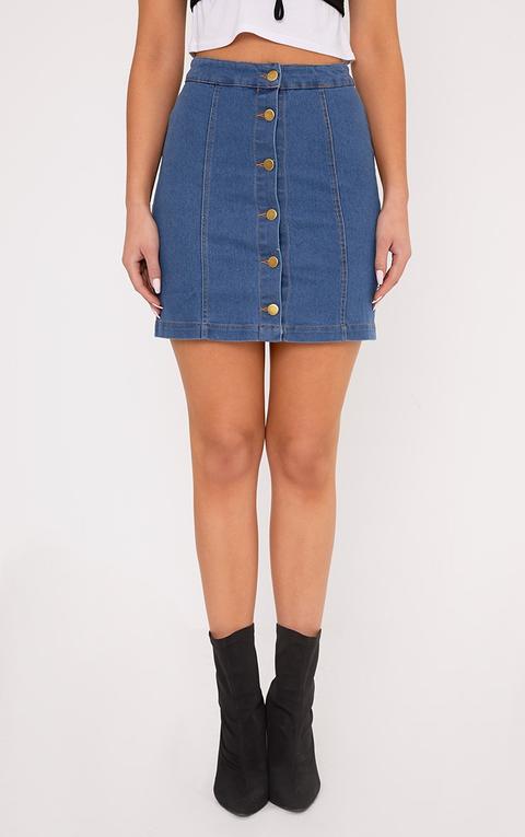 Cammie Blue Denim Mini Skirt