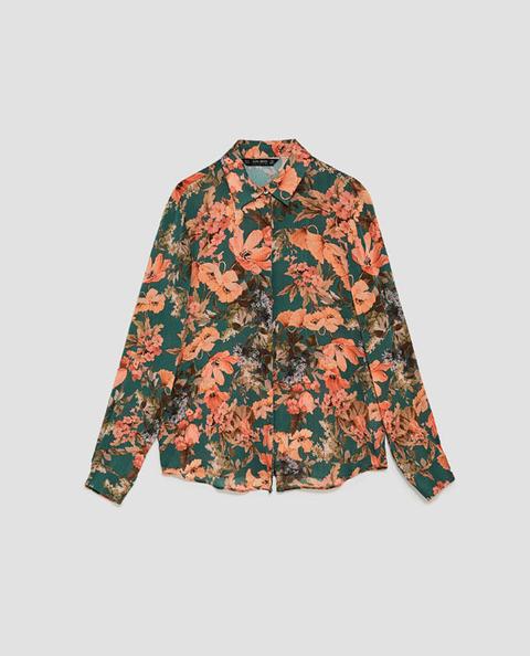 Floral Satin Blouse