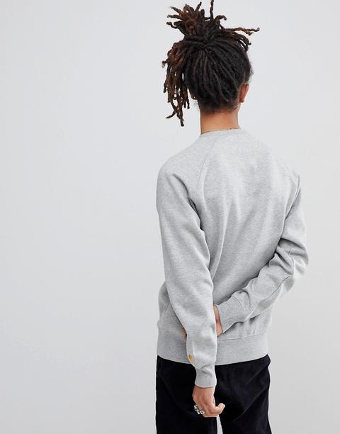 Carhartt Wip Chase Sweatshirt In Grey - Grey