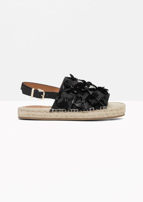 Embellished Espadrille Sandals