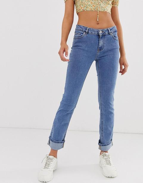 Pimkie - Jeans Blu Con Risvolti - Beige