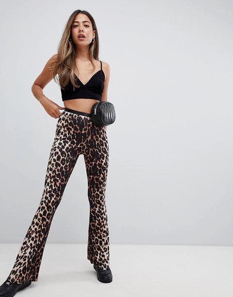 Asos Design - Leggings Animalier A Zampa - Multicolore