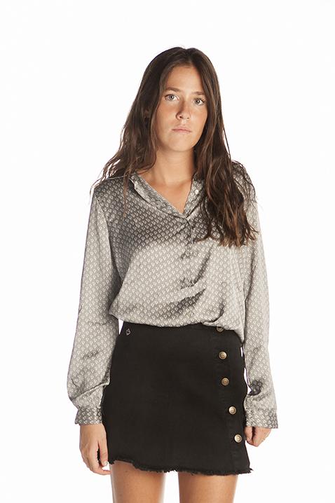 Camisa Pijamera Sienna Gris