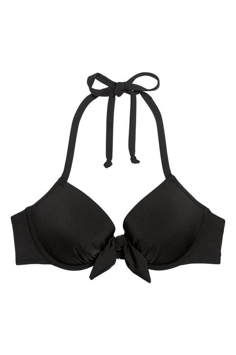 H & M - Top Bikini Push-up - Nero