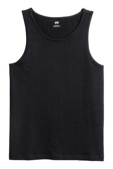 H & M - Camiseta De Tirantes - Negro