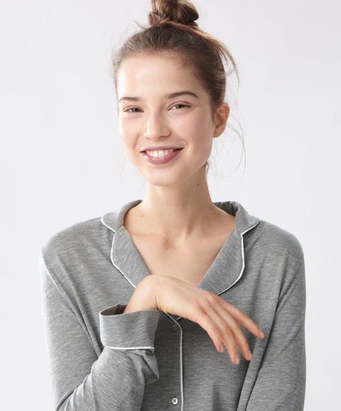 Camisa Gris Color: Gris Talla: S Material: Algodón,lyocell,