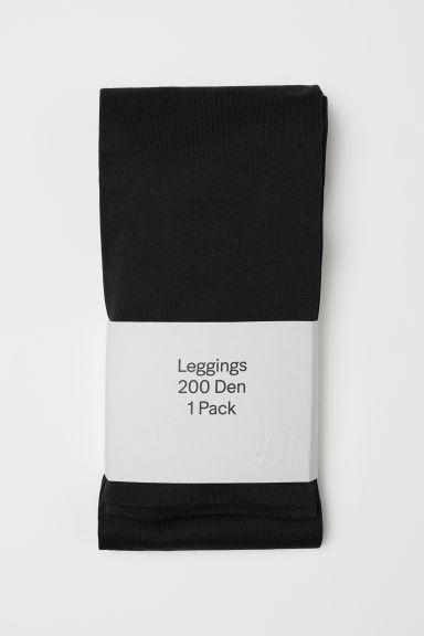 H & M - Leggings 200 Den - Nero